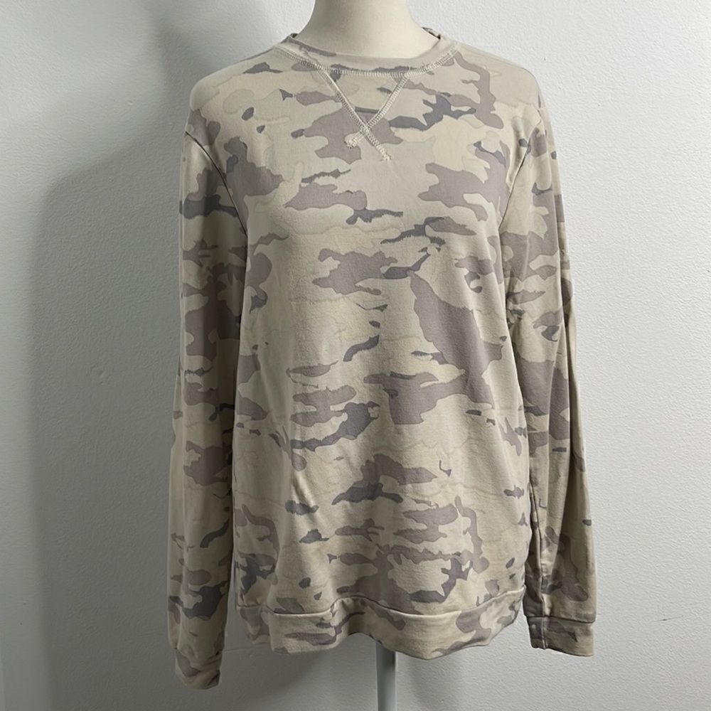 Mono B rayon soft military print oversize sweatshirt.  Size Small.